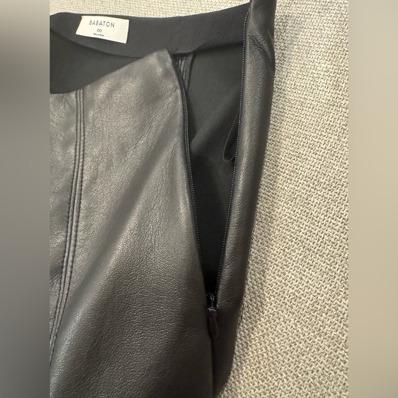Babaton Modern Vegan Leather Mini Skirt - Picture 5 of 8